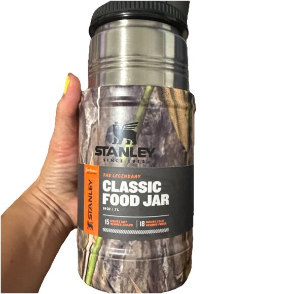 Stanley Mossy Oak Hunt Sportsmans Collection 24 Oz. Classic Food Jar•Camo•NEW - Picture 4 of 4